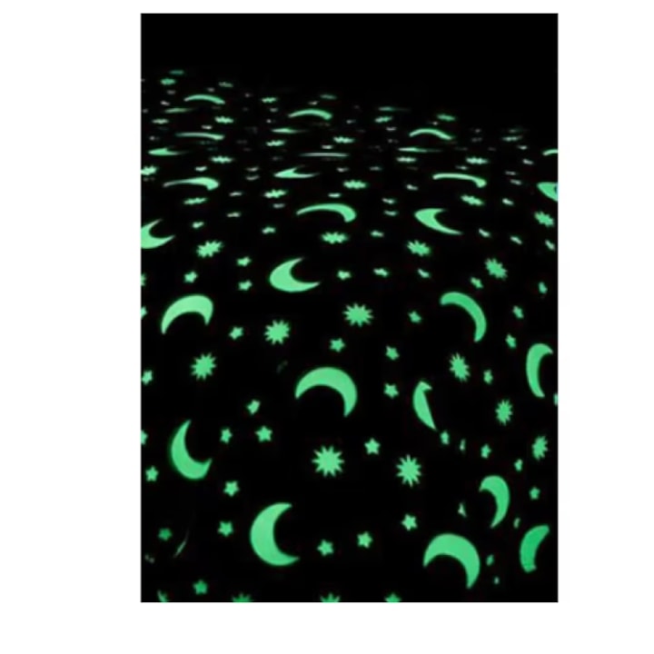 Pătură fosforescentă roz cu stelute – moale, călduroasă și plăcută la atingere 150 × 110 cm