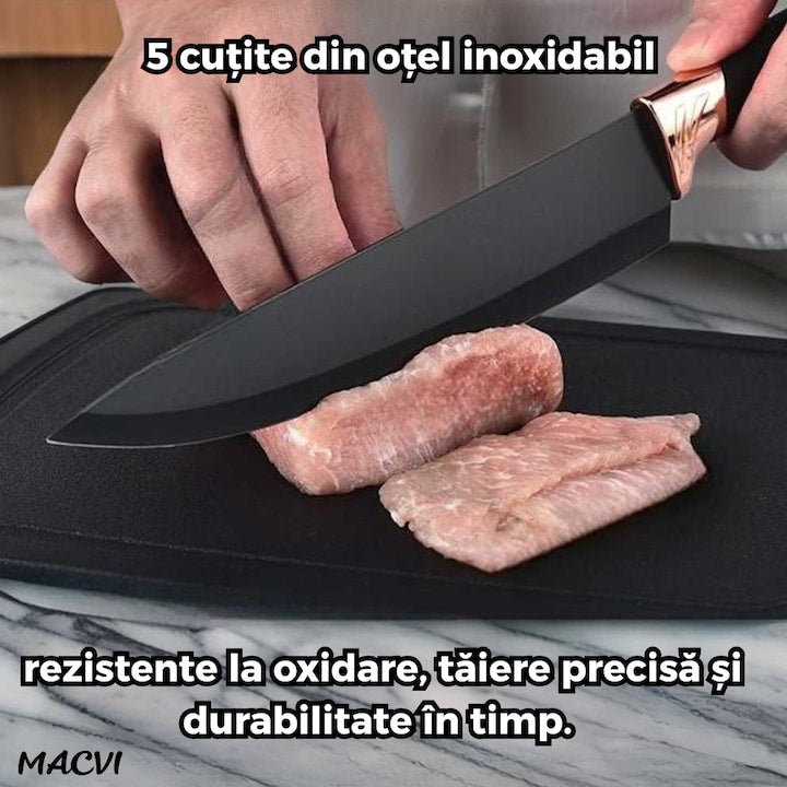 Set Ustensile Bucatarie 19 piese – Silicon Termorezistent, Lemn & Inox, cu Suport Organizator