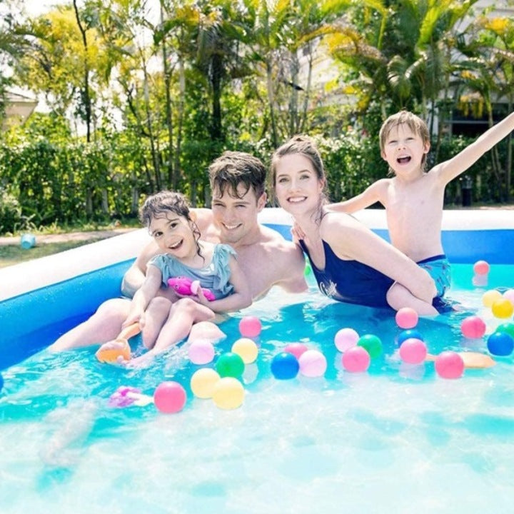 Piscina gonflabila Intex, 200x150x50 cm, 2 inele, Family Pool XL