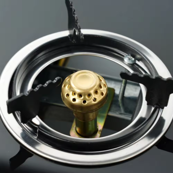 Aragaz pe Gaz 3 Ochiuri, Aprindere Quartz, Finisaj Sticla, Negru